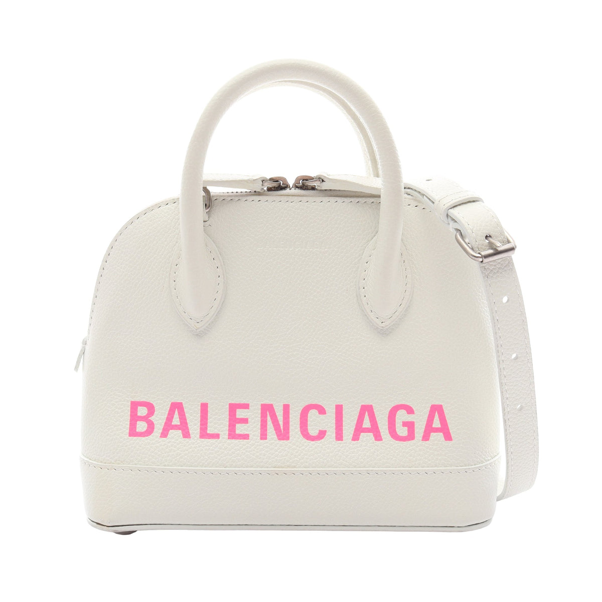VILLE TOP HANDLE XXS ヴィルトップハンドル 2WAY ハンドバッグ レザー ホワイト バレンシアガ バッグ BALENCIAGA