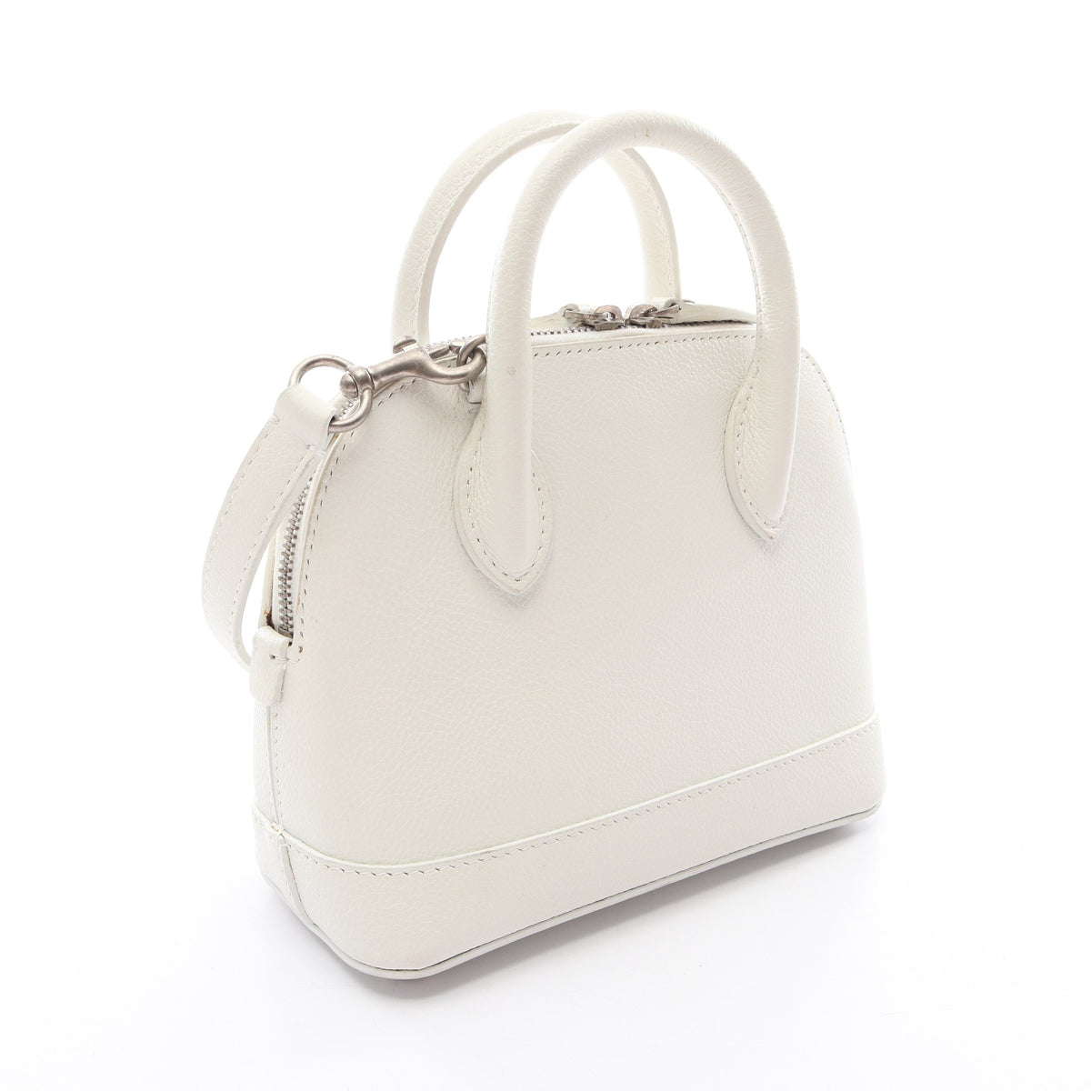 VILLE TOP HANDLE XXS ヴィルトップハンドル 2WAY ハンドバッグ レザー ホワイト バレンシアガ バッグ BALENCIAGA