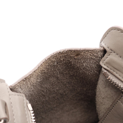 ベイビーカバス YSLライン 2WAY ハンドバッグ レザー グレー サンローランパリ