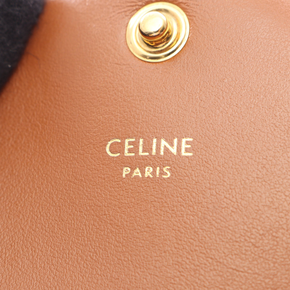 トリオンフ マイヨン チェーンウォレット PVC レザー ブラウン ブラック セリーヌ バッグ CELINE