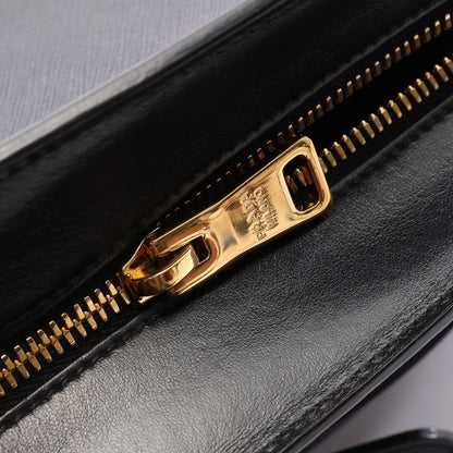 SAFFIANO SOFT CALF ショルダーバッグ サフィアーノレザー ブラック プラダ バッグ PRADA