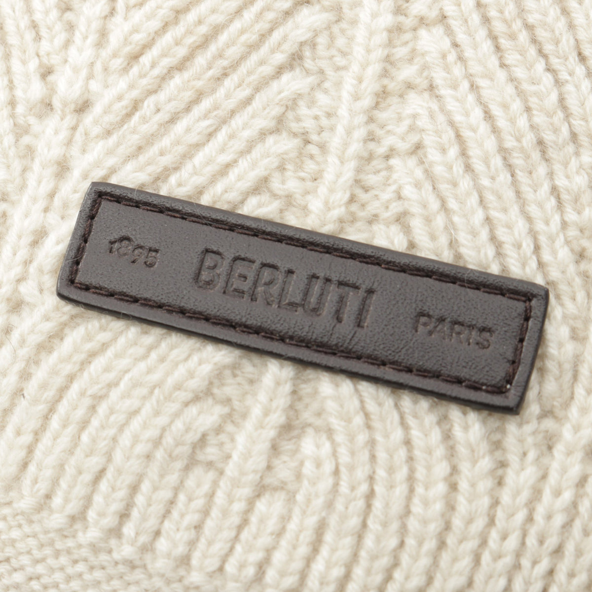 ヘリンボーン マフラー カシミヤ ベージュ ベルルッティ