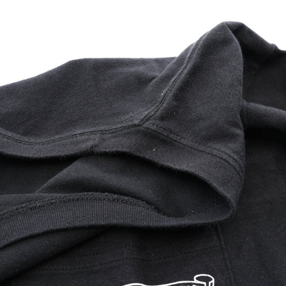 スクロールラベル アームロゴ ポケット付き 長袖Tシャツ コットン ブラック クロムハーツ