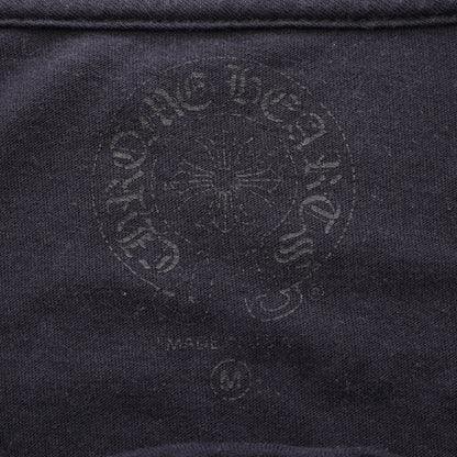 スクロールラベル アームロゴ ポケット付き 長袖Tシャツ コットン ブラック クロムハーツ