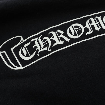 スクロールラベル アームロゴ ポケット付き 長袖Tシャツ コットン ブラック クロムハーツ