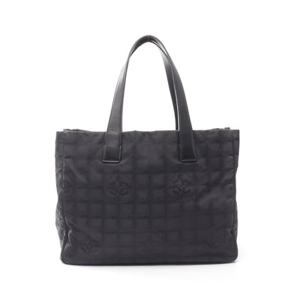 ニュートラベルラインMM ハンドバッグ トートバッグ ナイロンキャンバス レザー ブラック シャネル バッグ CHANEL