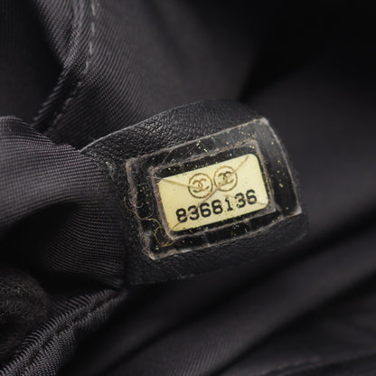 ニュートラベルラインMM ハンドバッグ トートバッグ ナイロンキャンバス レザー ブラック シャネル バッグ CHANEL