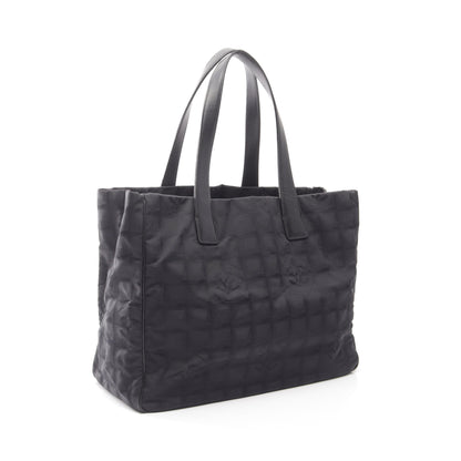 ニュートラベルラインMM ハンドバッグ トートバッグ ナイロンキャンバス レザー ブラック シャネル バッグ CHANEL