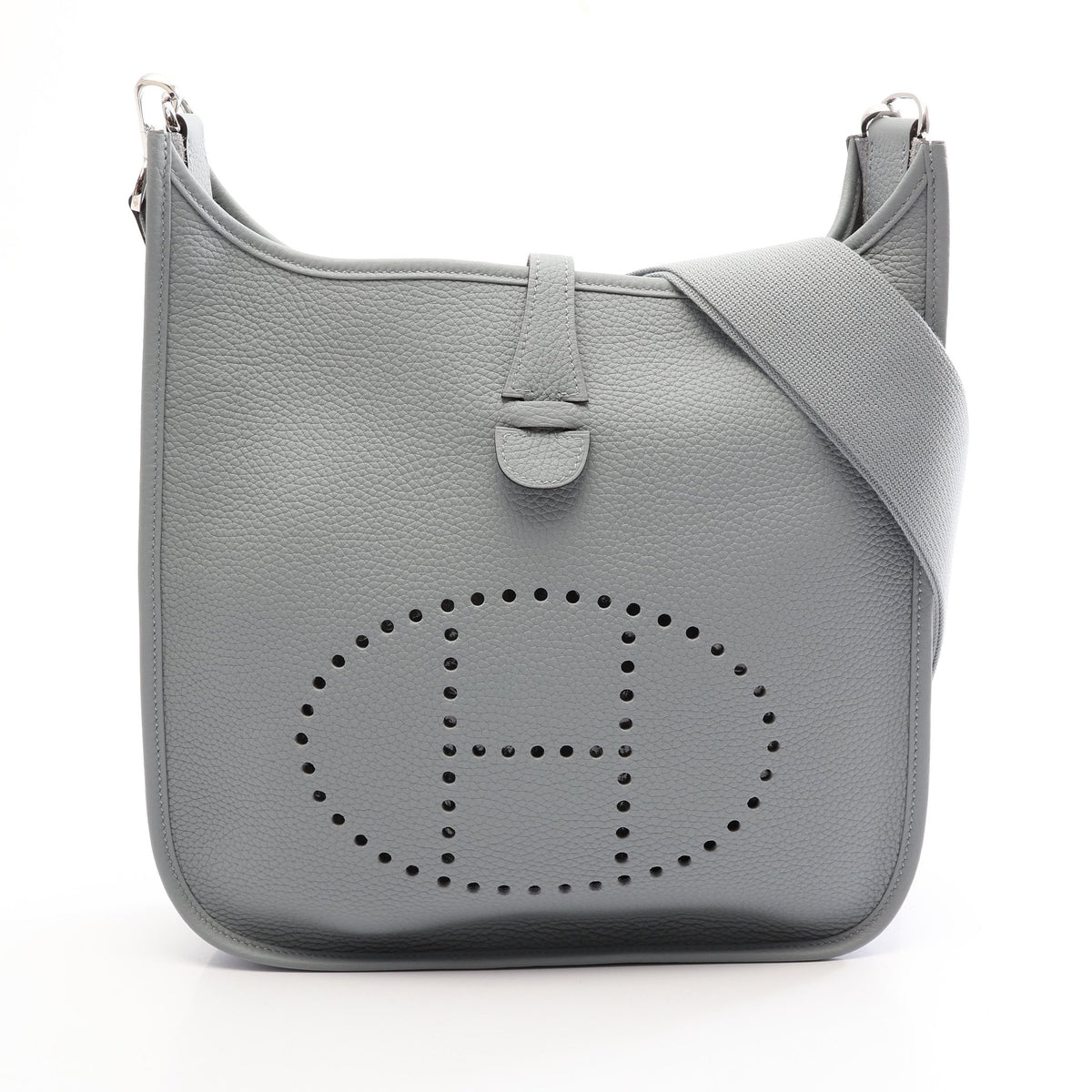 エヴリン 3 トロワ PM グリパンタン ショルダーバッグ トリヨンクレマンス グレー シルバー金具 K刻印 エルメス バッグ HERMES
