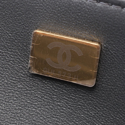マトラッセ フラップ 2WAY チェーンショルダーバッグ ラムスキン グレー ゴールド金具 シャネル バッグ CHANEL