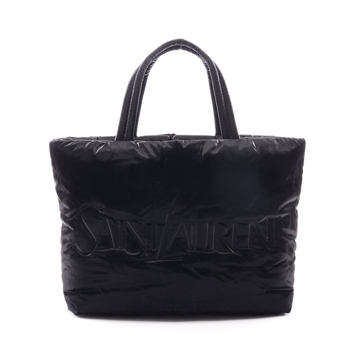 ワイド パファー ハンドバッグ トートバッグ ナイロン ブラック サンローランパリ バッグ SAINT LAURENT PARIS