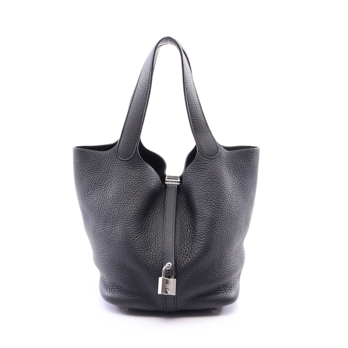 ピコタンロックMM ハンドバッグ トリヨンクレマンス ブラック シルバー金具 C刻印 エルメス バッグ HERMES