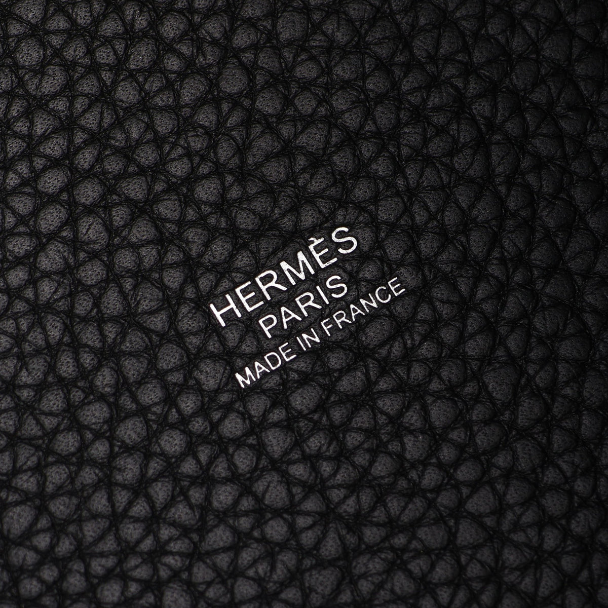 ピコタンロックMM ハンドバッグ トリヨンクレマンス ブラック シルバー金具 C刻印 エルメス バッグ HERMES