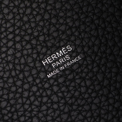 ピコタンロックMM ハンドバッグ トリヨンクレマンス ブラック シルバー金具 C刻印 エルメス バッグ HERMES
