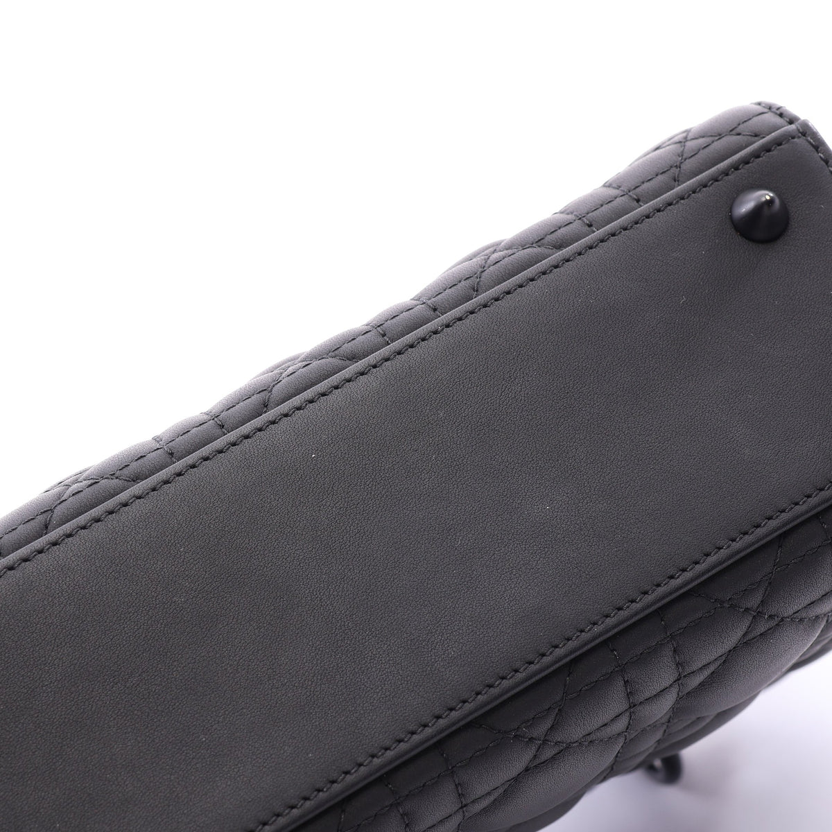 LADY DIOR MY ABCDIOR レディディオール スモール カナージュ 2WAY ハンドバッグ レザー ブラック クリスチャンディオール バッグ Christian Dior