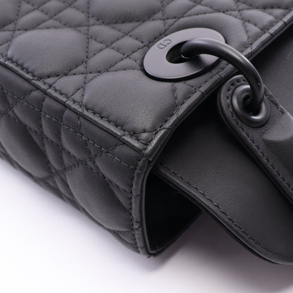 LADY DIOR MY ABCDIOR レディディオール スモール カナージュ 2WAY ハンドバッグ レザー ブラック クリスチャンディオール バッグ Christian Dior