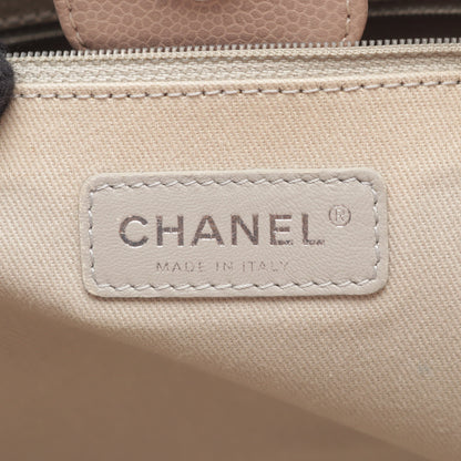 ドーヴィル チェーンショルダーバッグ チェーントートバッグ レザー ピンクベージュ シルバー金具 シャネル バッグ CHANEL