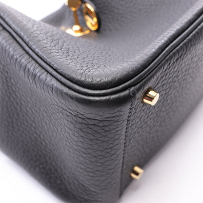 リンディ ミニ ショルダーバッグ トリヨンクレマンス ブラック ゴールド金具 U刻印 エルメス バッグ HERMES