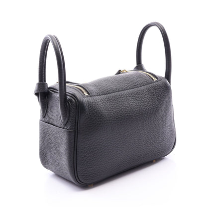 リンディ ミニ ショルダーバッグ トリヨンクレマンス ブラック ゴールド金具 U刻印 エルメス バッグ HERMES