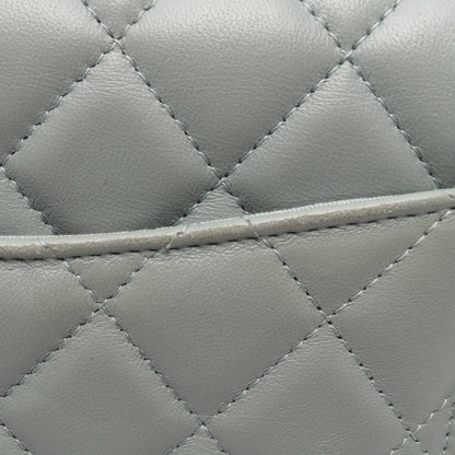 ミニマトラッセ チェーンショルダーバッグ ラムスキン ブルーグレー ゴールド金具 シャネル バッグ CHANEL