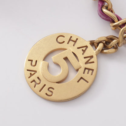 マトラッセ スモールホーボーバック チェーンショルダーバッグ レザー パープル ゴールド金具 シャネル バッグ CHANEL