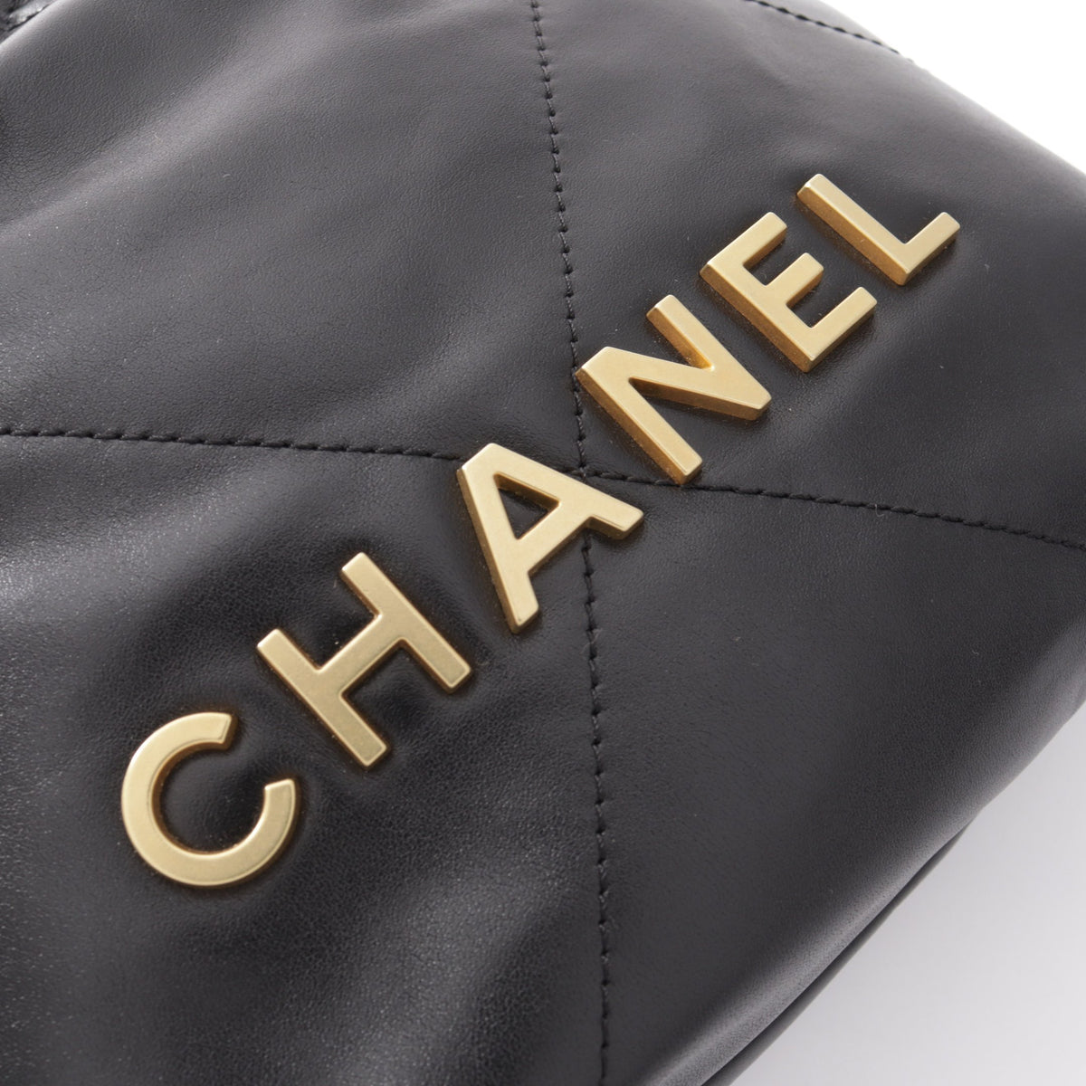 CHANEL 22 ミニ チェーンショルダーバッグ レザー ブラック ゴールド金具 シャネル バッグ CHANEL