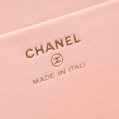 マトラッセ バニティ 2WAY チェーンショルダーバッグ シャイニーラムスキン ブラック ゴールド金具 シャネル バッグ CHANEL
