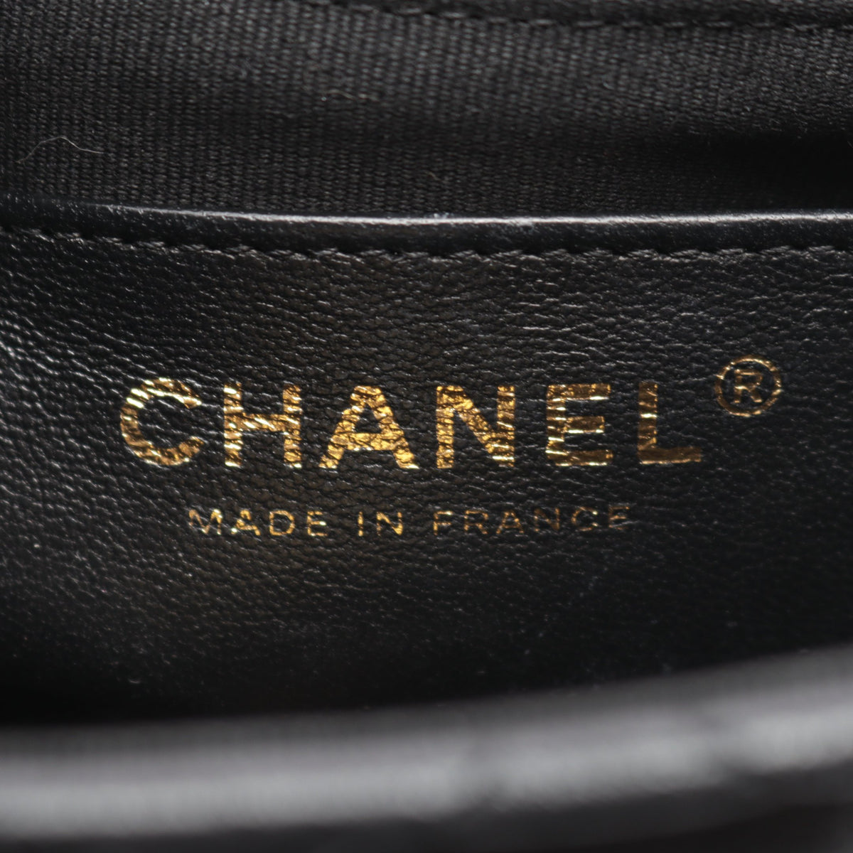 マトラッセ チェーンショルダーバッグ ラムスキン ブラック ゴールド金具 シャネル バッグ CHANEL