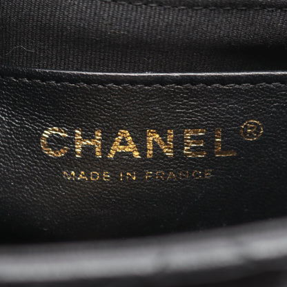 マトラッセ チェーンショルダーバッグ ラムスキン ブラック ゴールド金具 シャネル バッグ CHANEL