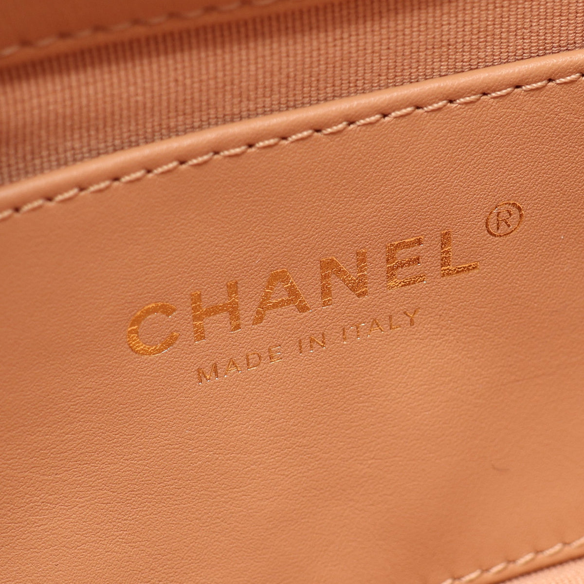 マトラッセ 2WAY チェーンショルダーバッグ ラムスキン ライトブラウン ゴールド金具 シャネル バッグ CHANEL
