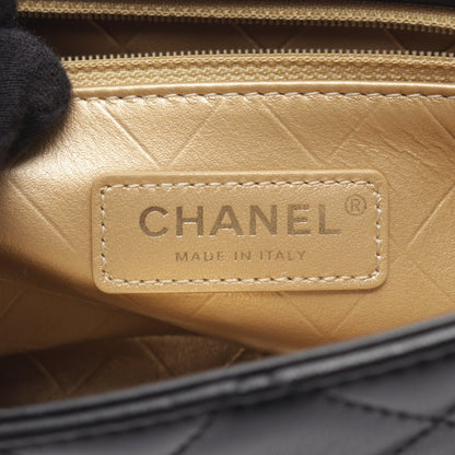 マトラッセ クリップココ コンビ金具 チェーンショルダーバッグ ラムスキン ブラック シャネル バッグ CHANEL