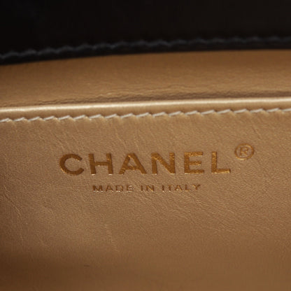 マトラッセ ミニフラップ 2WAY チェーンショルダーバッグ ラムスキン ブラック ゴールド金具 シャネル バッグ CHANEL