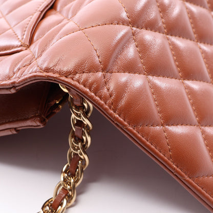 マトラッセ チェーンウォレット ラムスキン ブラウン ゴールド金具 シャネル バッグ CHANEL