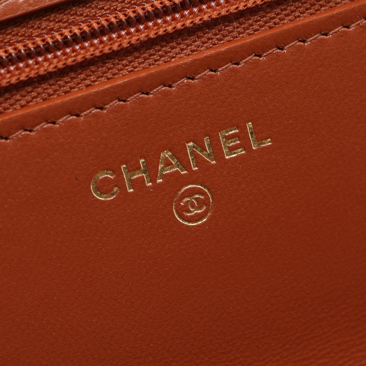 マトラッセ チェーンウォレット ラムスキン ブラウン ゴールド金具 シャネル バッグ CHANEL