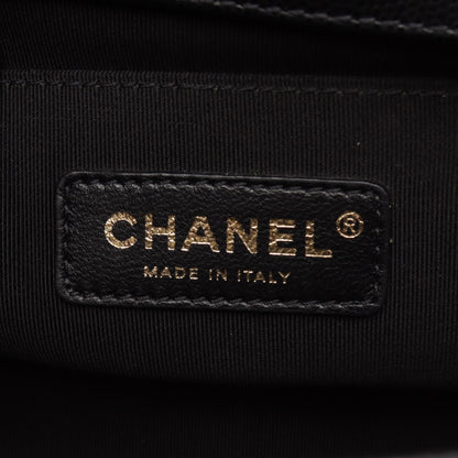 ボーイシャネル スモール チェーンショルダーバッグ キャビアスキン ブラック ゴールド金具 シャネル バッグ CHANEL