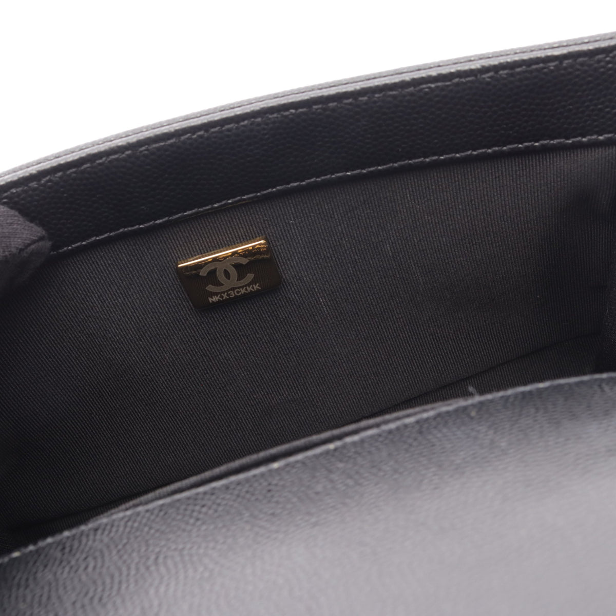 ボーイシャネル スモール チェーンショルダーバッグ キャビアスキン ブラック ゴールド金具 シャネル バッグ CHANEL