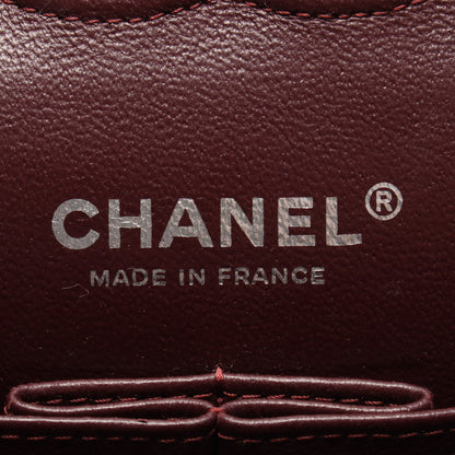 マトラッセ Wフラップ Wチェーンショルダーバッグ キャビアスキン ブラック シルバー金具 シャネル バッグ CHANEL