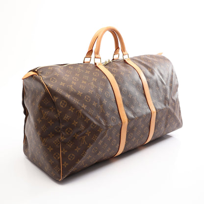 キーポル60 モノグラム ボストンバッグ PVC レザー ブラウン ルイヴィトン バッグ LOUIS VUITTON