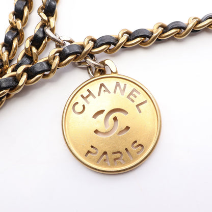 CHANEL 22 ミニ 2WAY チェーンショルダーバッグ レザー ブラック ゴールド金具 シャネル