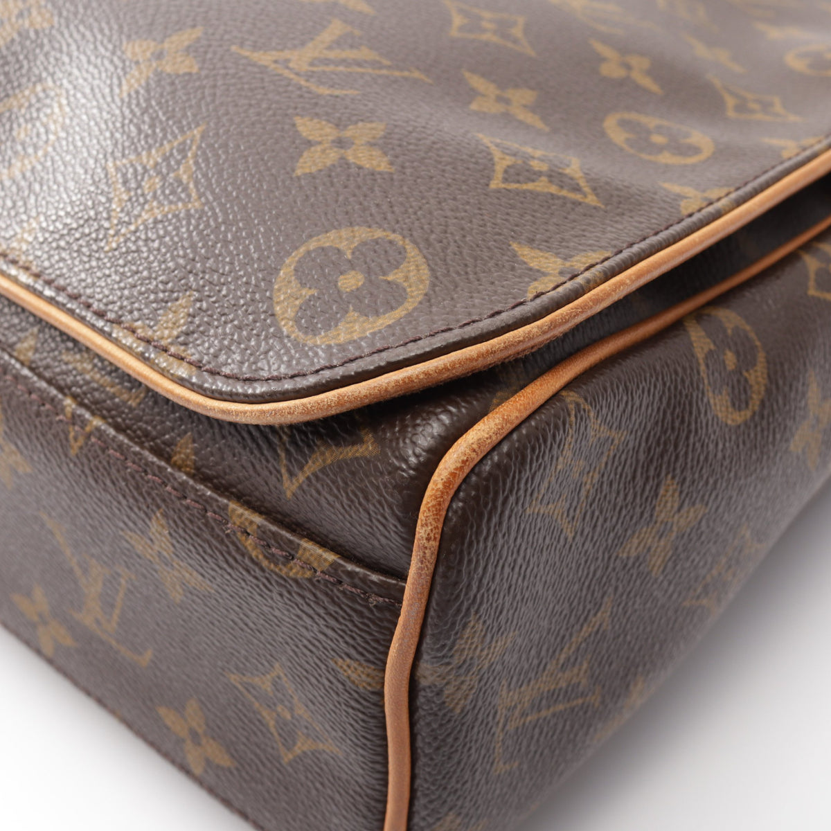 アベス モノグラム ショルダーバッグ PVC レザー ブラウン ルイヴィトン バッグ LOUIS VUITTON