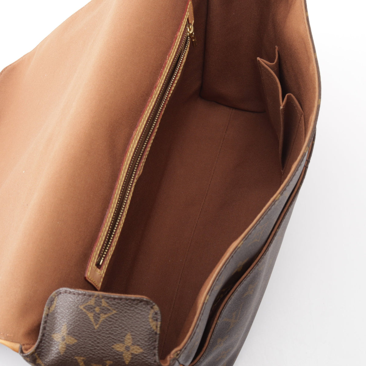 アベス モノグラム ショルダーバッグ PVC レザー ブラウン ルイヴィトン バッグ LOUIS VUITTON
