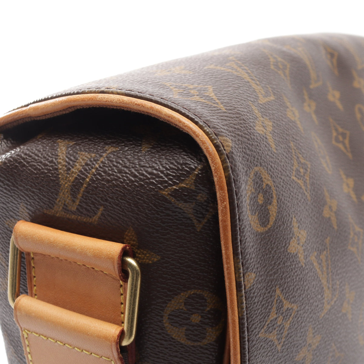 アベス モノグラム ショルダーバッグ PVC レザー ブラウン ルイヴィトン バッグ LOUIS VUITTON