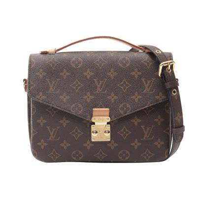 ポシェット メティス MM モノグラム 2WAY ハンドバッグ PVC レザー ブラウン ルイヴィトン バッグ LOUIS VUITTON