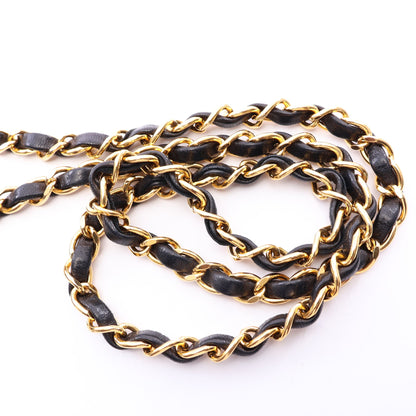 ミニマトラッセ チェーンショルダーバッグ ラムスキン ブラック ゴールド金具 シャネル バッグ CHANEL