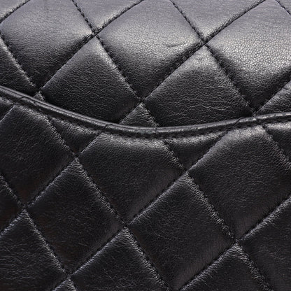 マトラッセ フラップ チェーンショルダーバッグ ラムスキン ブラック ゴールド金具 シャネル バッグ CHANEL