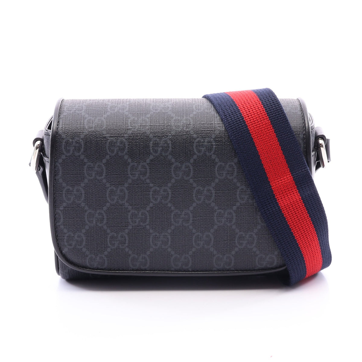 GGスプリーム スーパーミニバッグ ショルダーバッグ PVC レザー ブラック グッチ バッグ GUCCI