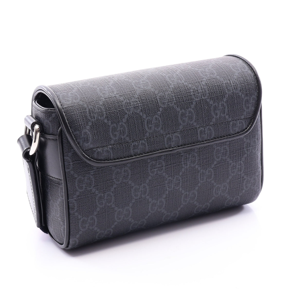 GGスプリーム スーパーミニバッグ ショルダーバッグ PVC レザー ブラック グッチ バッグ GUCCI
