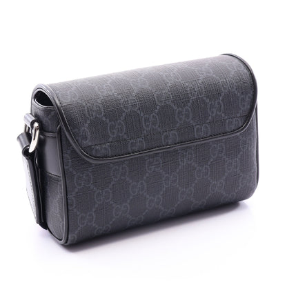 GGスプリーム スーパーミニバッグ ショルダーバッグ PVC レザー ブラック グッチ バッグ GUCCI