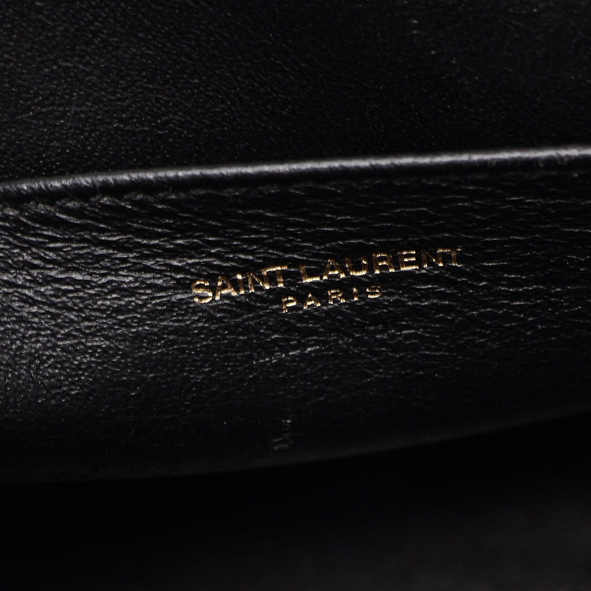 YSLライン ベイビー モノグラム カバス 2WAY ハンドバッグ レザー ブラック サンローランパリ バッグ SAINT LAURENT PARIS