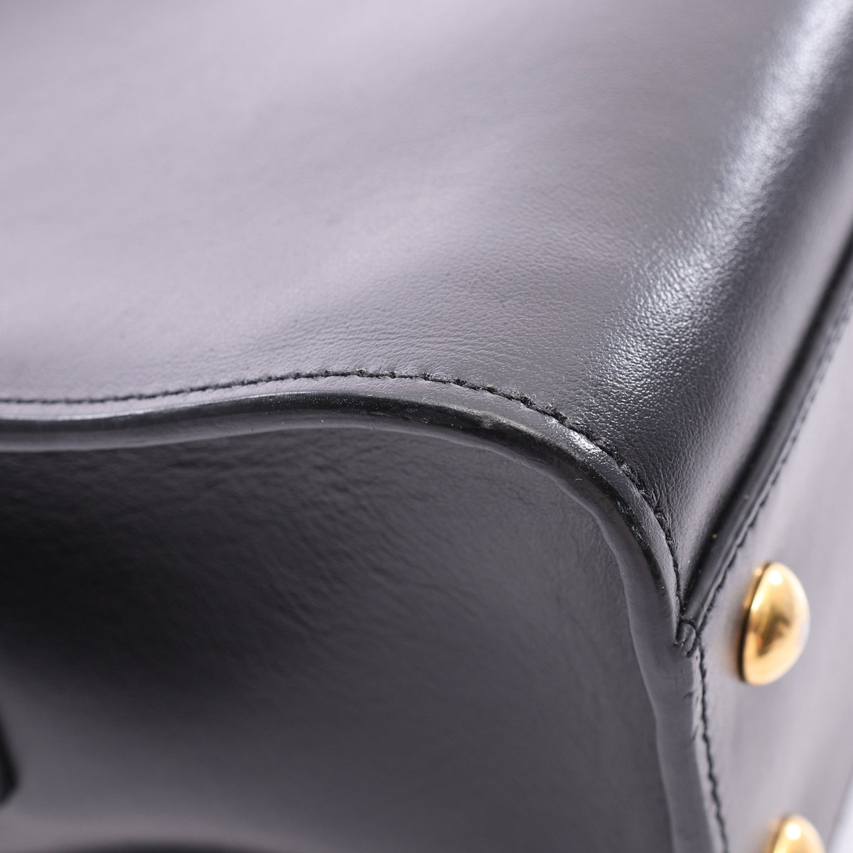 YSLライン ベイビー モノグラム カバス 2WAY ハンドバッグ レザー ブラック サンローランパリ バッグ SAINT LAURENT PARIS